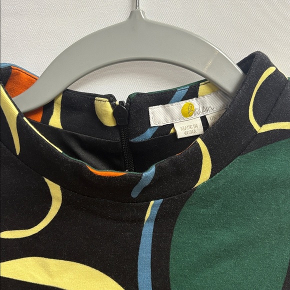 Boden Naomi Mod Print Jersey Dress Black Multi Size 4 - Picture 6 of 7